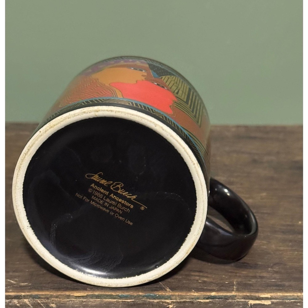 1988 Laurel Burch Ancient Ancestors Coffee Mug - Picture 4 of 5